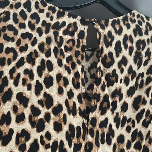HM Long Sleeve Leopard Maxi Dress - Picture 7 of 7